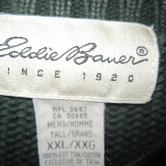 Eddie Bauer 100% Cotton Thick Chunky Winter Sweater - Size XXL Men's. - Picture 3 of 11